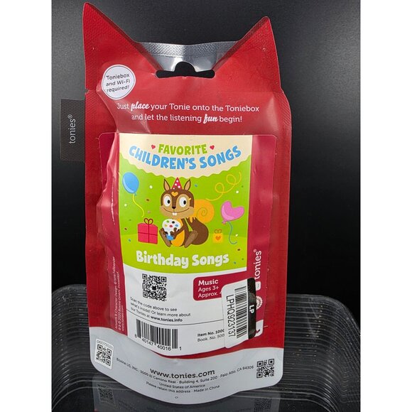 Tonies Favorite Children's Songs Birthday Songs Audio Figure for Toniebox - Picture 5 of 5